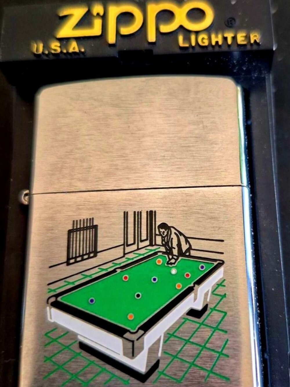 2003 Pool Billiards Snooker Table Zippo Lighter